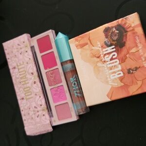 Colourpop blush eyeshadow lip make up bundle new